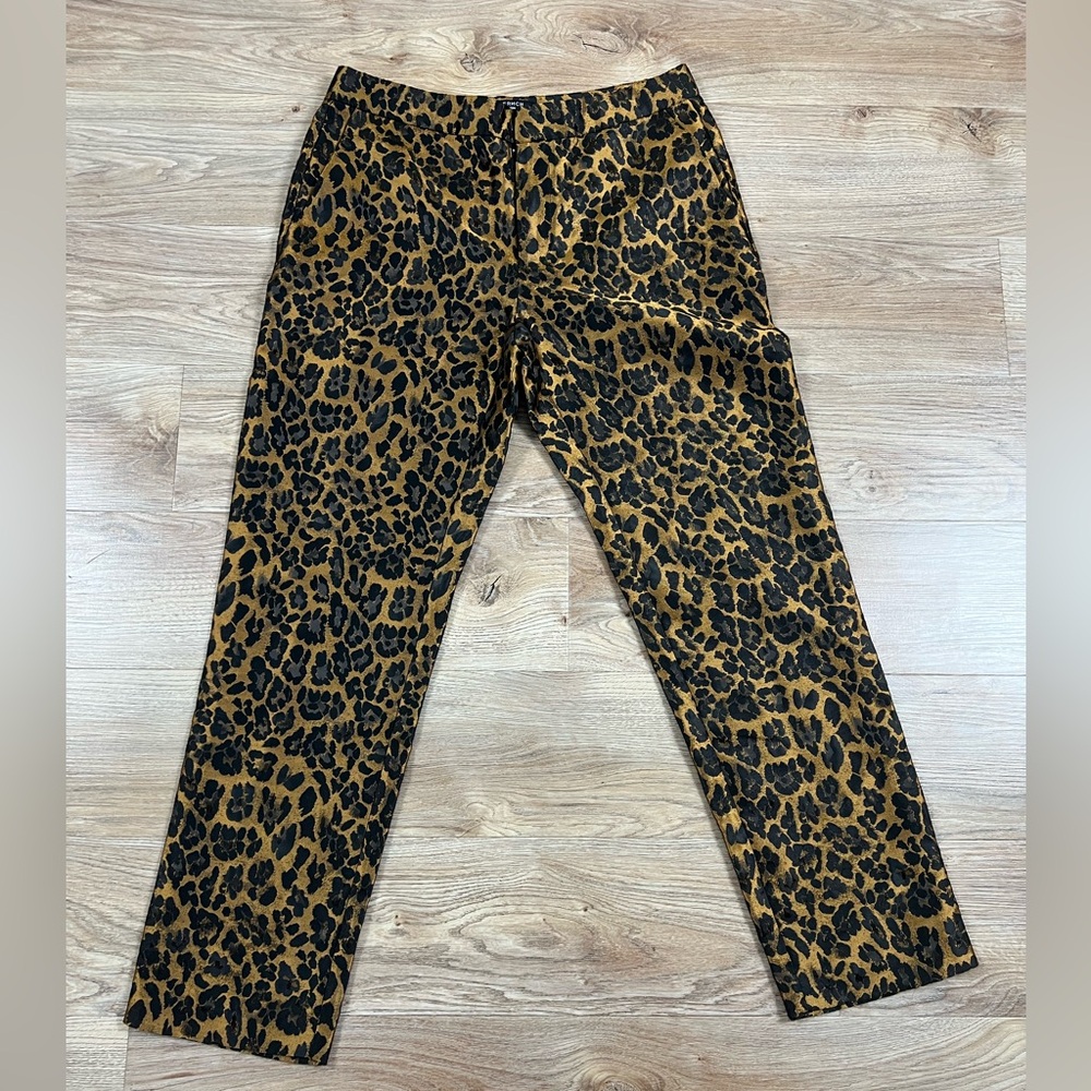 FRNCH Leopard Patterned Ankle Pants